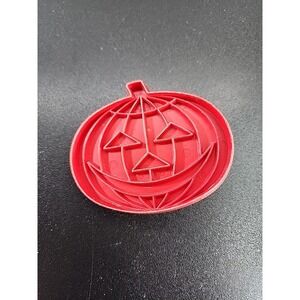 Jack O Lantern 3.5" Pumpkin Imprint Cookie Cutter Vintage Tupperware HALLOWEEN